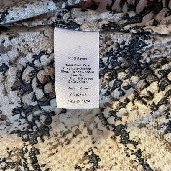 Talbots Snakeskin Print Button Down Shirt - Picture 9 of 9